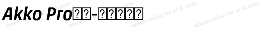 Akko Pro字体字体转换